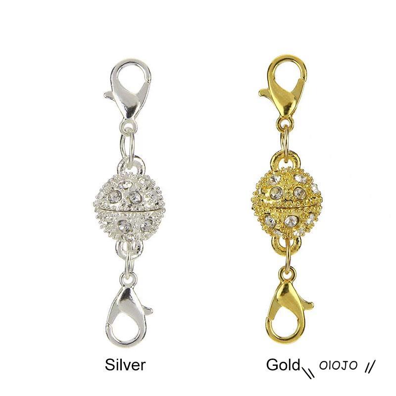 Gesper Magnetik Bentuk Silinder Untuk Aksesoris Perhiasan Kalung / Gelang Diy
