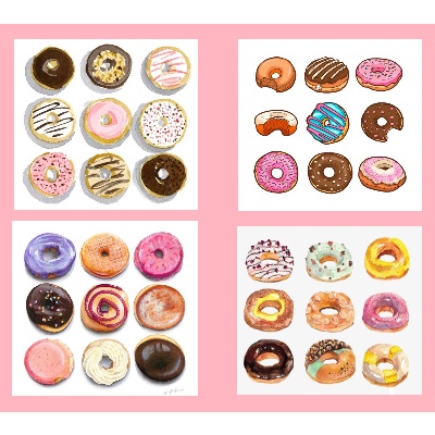 

sticker donat lucu part1 | sticker scrapbook | sticker donat