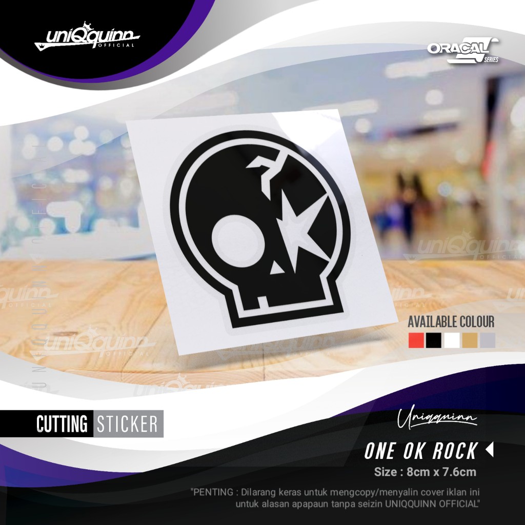 UQ Stiker Music One Ok Rock | Cutting Sticker | Stiker Cutting Custom Motor Mobil Skin Laptop