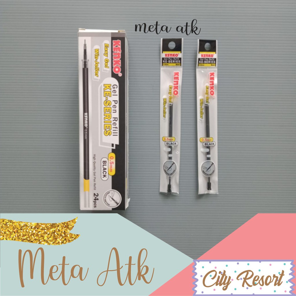 

Refill / Isi Ulang Pulpen gel KE-Series Kenko (Easy gel) 0.5mm (1pc)