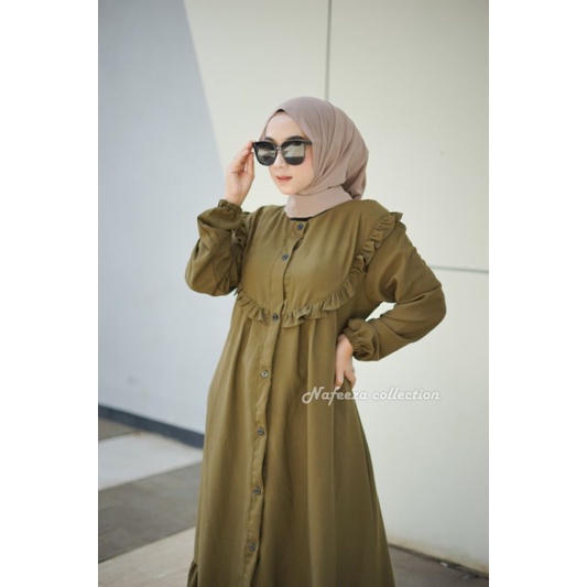 [COD] Rania Dress Premium / Gamis Shakila Premium Import / Gamis Busui