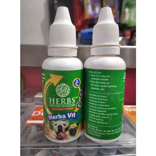 Herbs Herbavit  30ml Obat Multivitamin Kucing Anjing