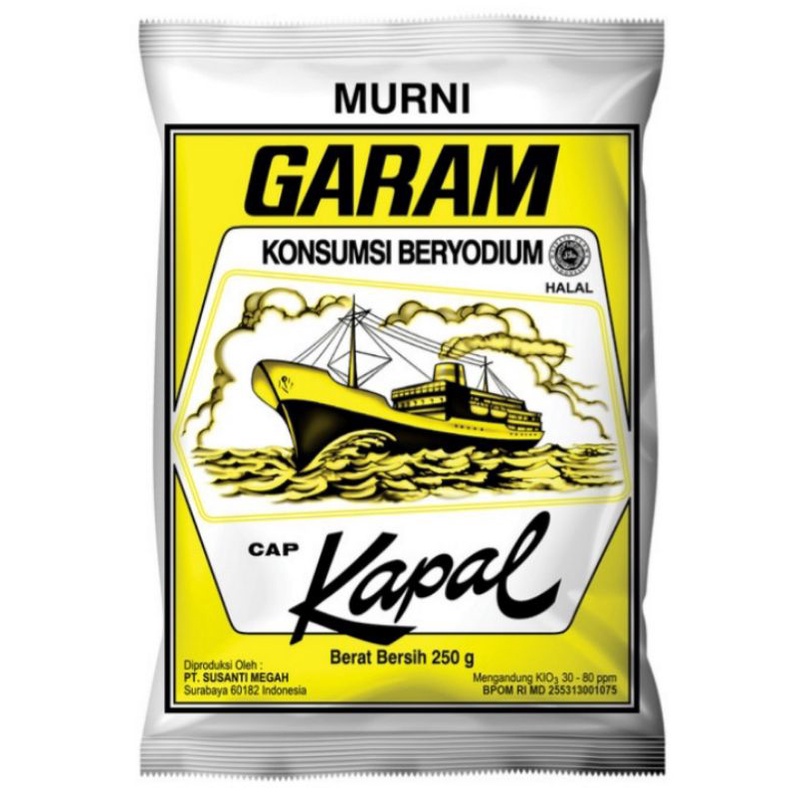 

Garam Cap Kapal 250 Gram