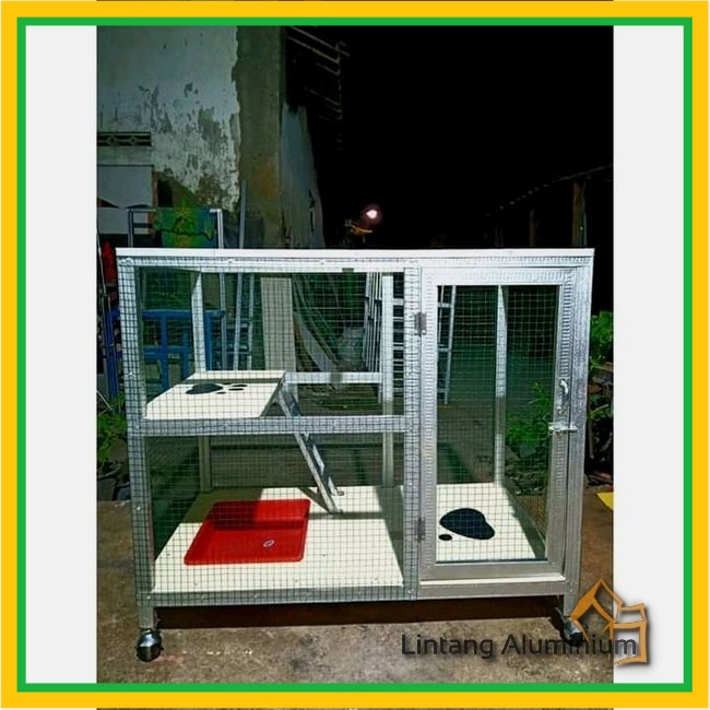 KANDANG KUCING GALVALUM KAWAT