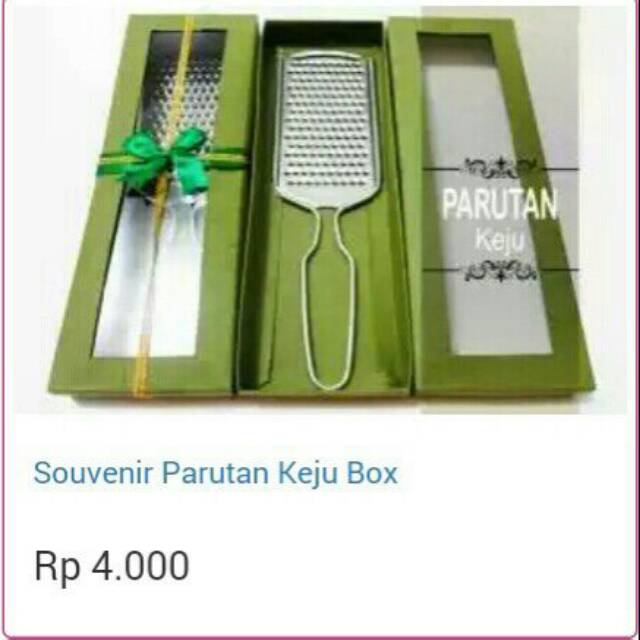 Souvenir Parutan Keju Box Murah