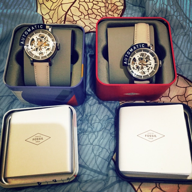 Fossil Original Boyfriend Mechanical Bone Leather Watch ME3069