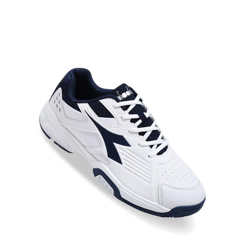 Diadora Chop White Blue. Sepatu Tenis Pria Original. DIATE20207WB