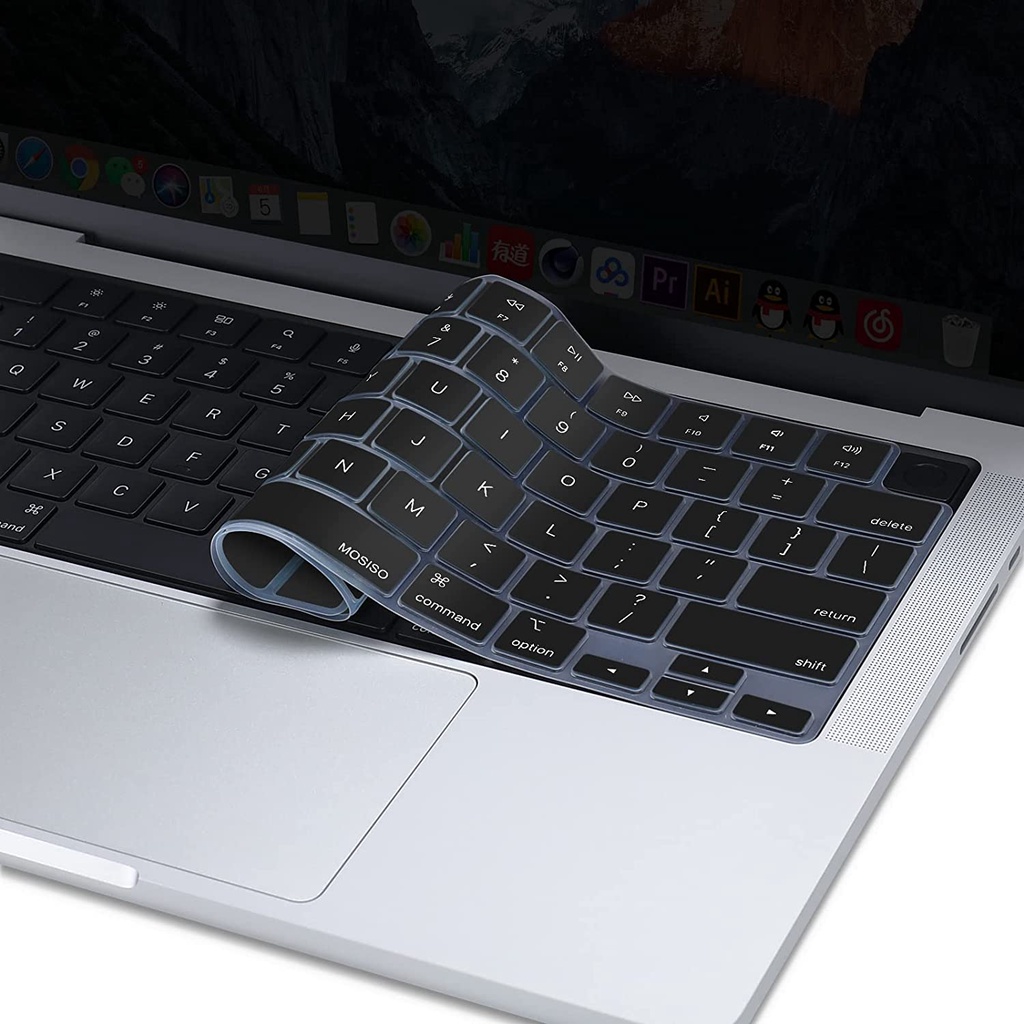 Silicone Pelindung Keyboard Protector MacBook Pro 14 inch A2442 &amp; MacBook Pro 16 inch A2485 w/M1 Chip, MacBook Air 13 M2