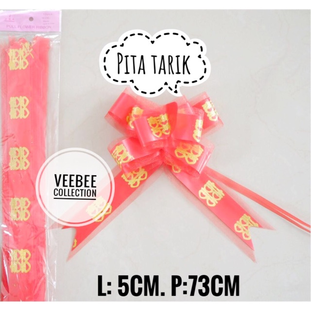 

Pita Hias Kado Pernikahan/ Pita hias hampers tunangan/ pita tarik