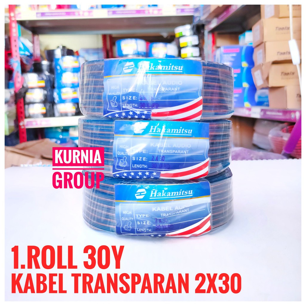 KABEL TRANSPARAN 2x30 1ROLL 30Y MURAH AUDIO BODY KECIL HARGA 1ROL 19M TERMURAH CABLE LISTRIK RINGAN 1 GULUNG 2 X 30 BEST SELLER