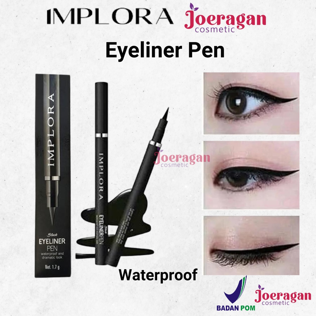 IMPLORA Eyeliner Pen Black | Eyeliner Spidol