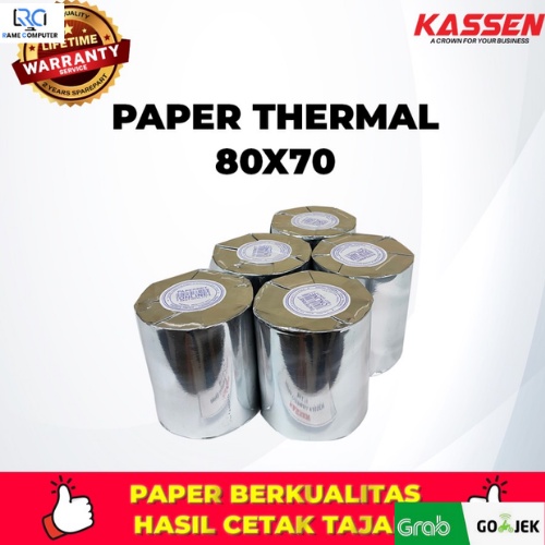 PAPER THERMAL KASSEN 80 X 70