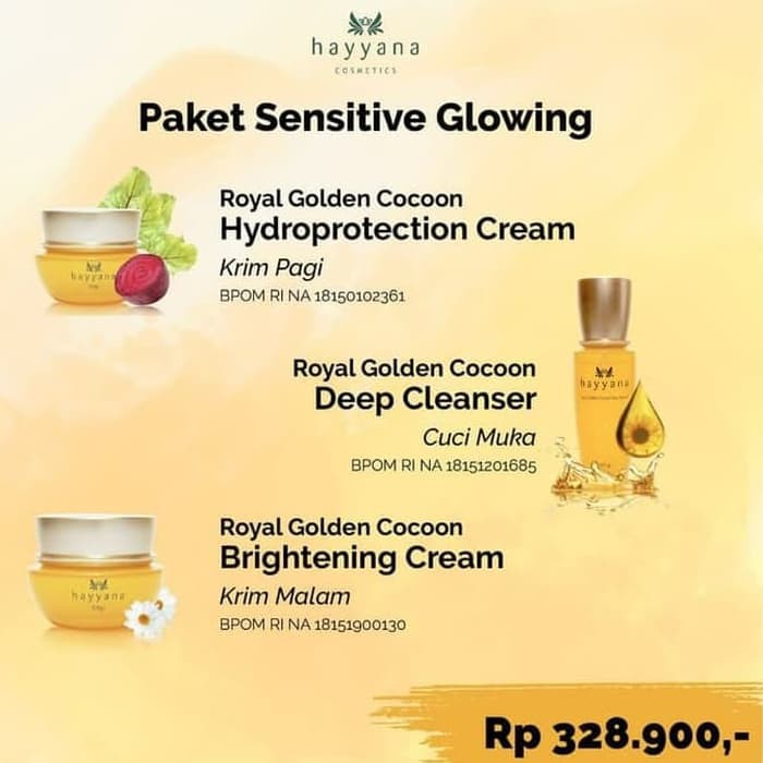 HAYYANA PAKET SENSITIVE GLOWING / PAKET GLOWING HAYYANA