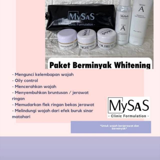 Paket MySaS isi 5 ( Paket Acne, Oily Skin & Normal Whitening)