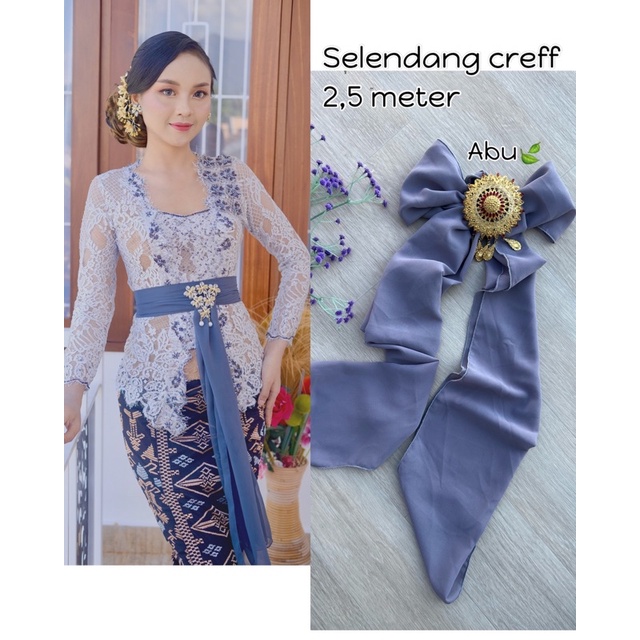 SELENDANG SUTRA CREF-Abu