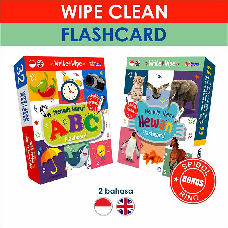 

Kartu Belajar Anak Wipe and Clean, Bisa Tulis dan Hapus - Kidsmart
