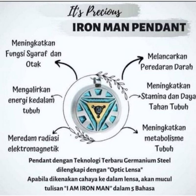 [ Original 100% ]  kalung IRONMAN MCI - kalung KAPTEN AMERIKA - gelang BATMAN - kalung ADVENGERS - k