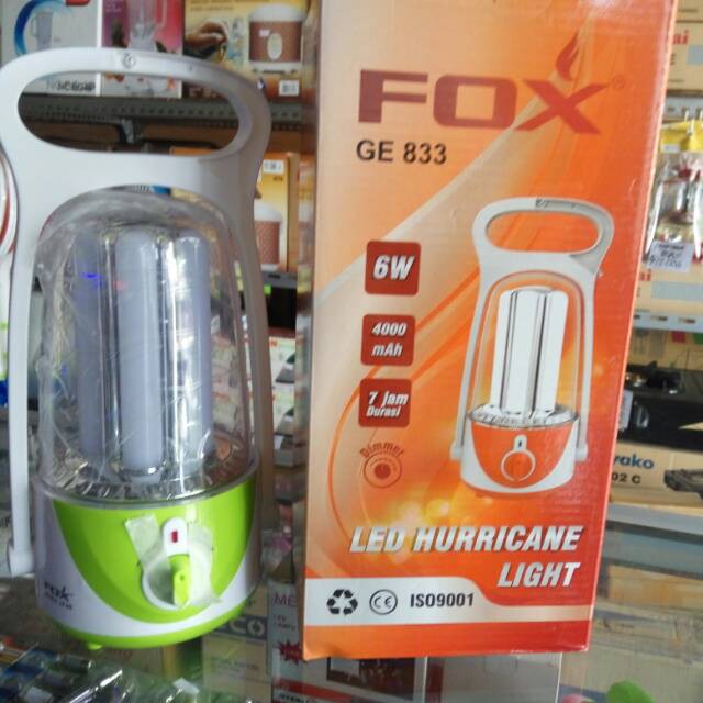 Lampu Emergency Fox 833 Led Lampu darurat Led Charge taham lama Lampu cas senter emergency FOX 833