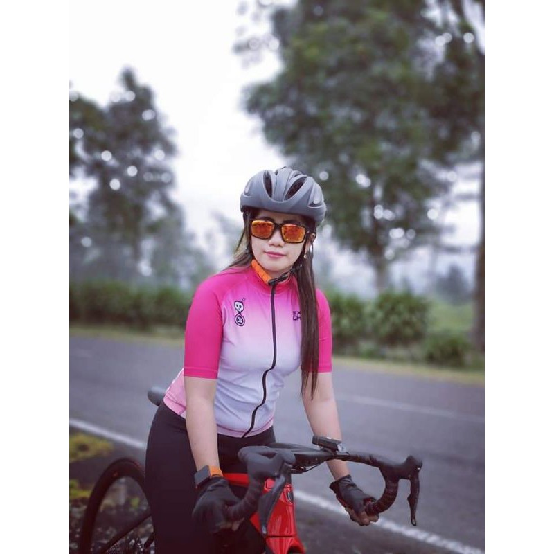 PABRIK JERSEY MURAH SXB WOMEN'S FLYWEIGHT JERSEY ROAD BIKE - PRINT