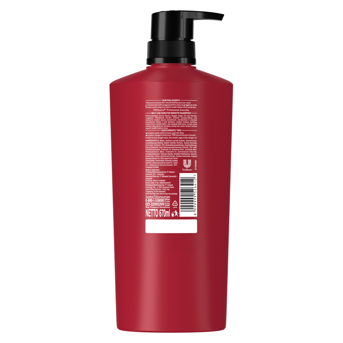 BUY TRESEMME KERATIN SMOOTH SHAMPOO 670ML + TRESEMME SMOOTH CONDITIONER 340ML FREE TRESEMME POUCH-2