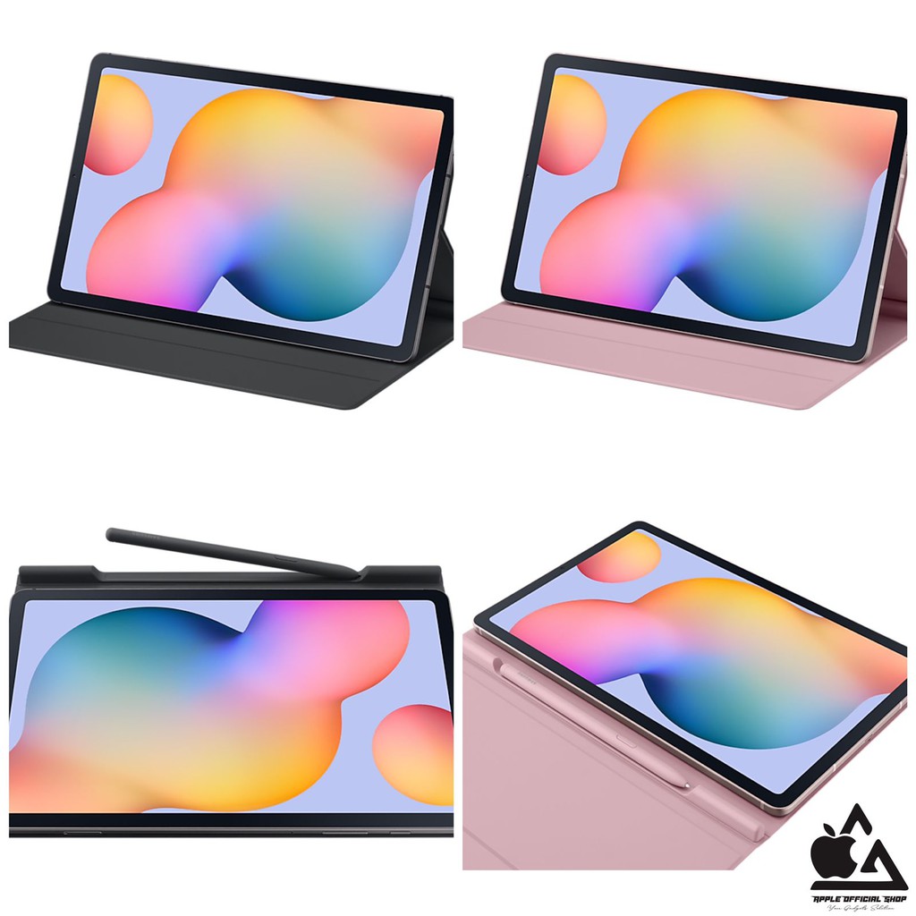 Book Cover Slot Pen SAMSUNG TAB S7 FE 5G 12.4inch / T736 Model Original Magnetic Flip TEMPERED GLASS