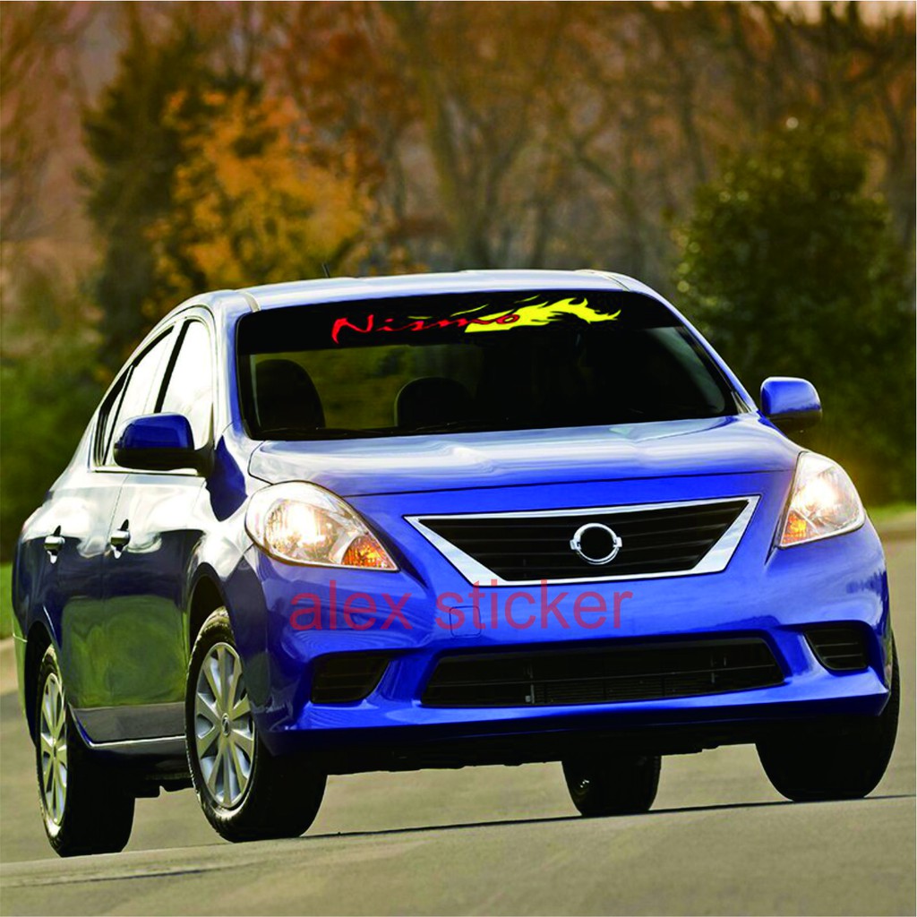 STIKER CUTTING STICKER MOBIL KACA DEPAN NISMO UNIVERSAL