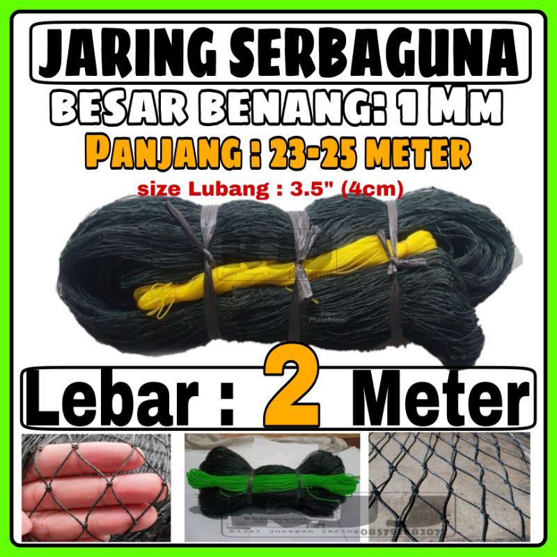 jaring ayam lebar 2 meter x panjang 25 meter / waring /jaring bola / net bola / jaring pagar ayam / 