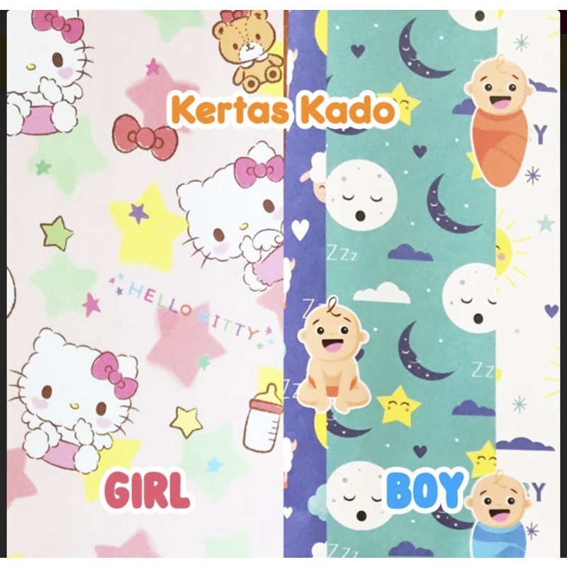 

Tambahan kertas kado/packing kertas kado/gift