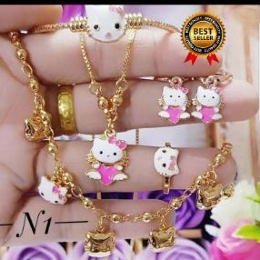 Set perhiasan lapis emas 18k