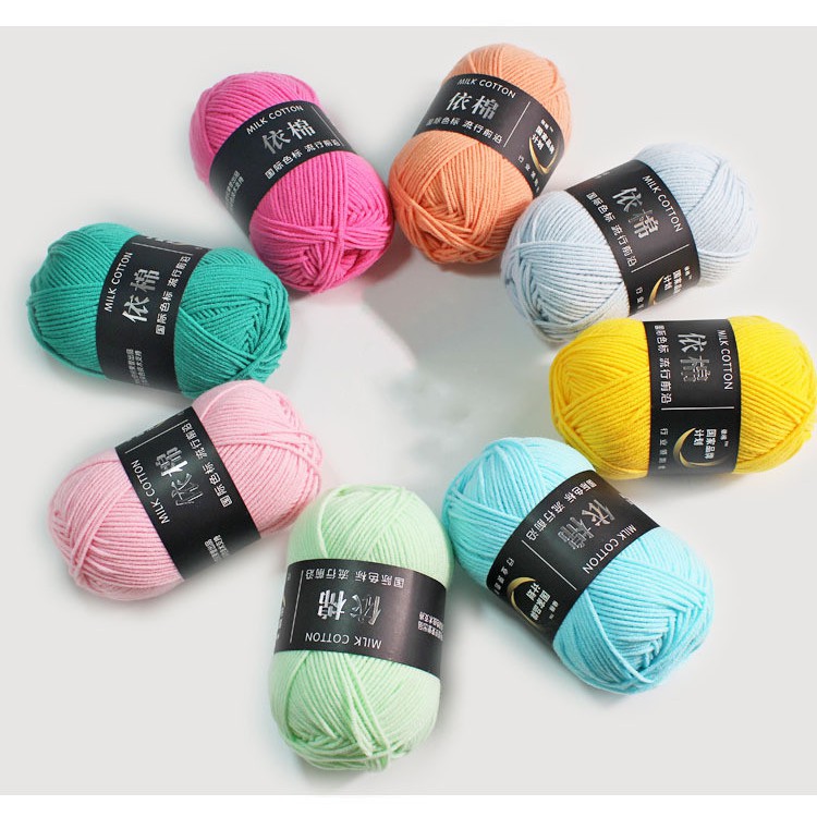  Rol  nyaman Benang  Wol  Rajut 50g Bahan Katun Tersedia 62 