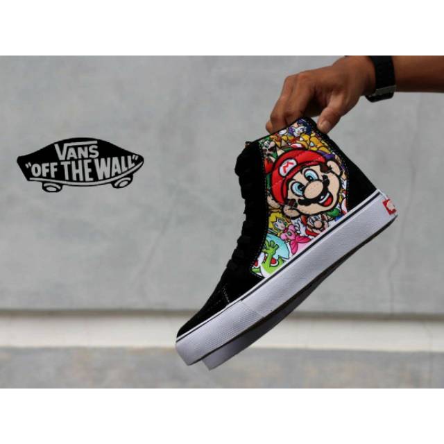 SEPATU VANS SK8 PRIA MOTIF GAMBAR GAUL SNEAKERS CASUAL SANTAI