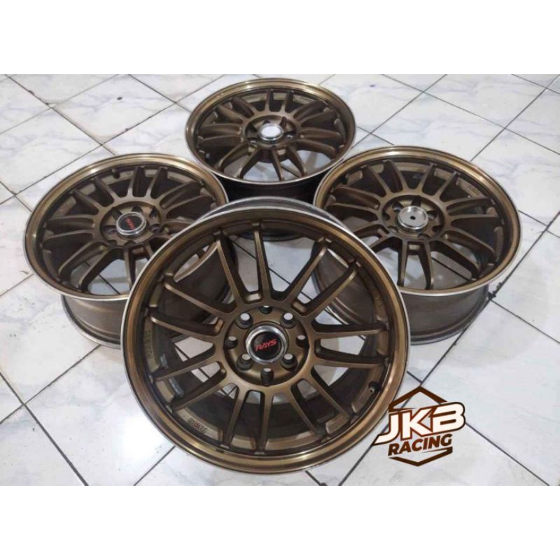 VELG SECOND BERKUALITAS TYPE RE30 R16 BAUT 4X100 DAN 4X114 DOBBLE PCD