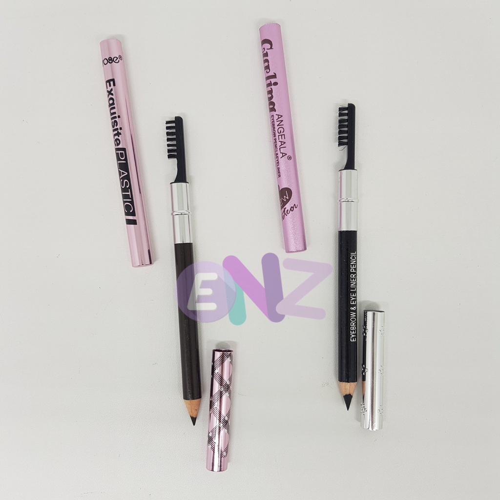 ENZ ® Pensil Alis / Eyebrow Pencil / Pensil Alis + Sikat / Pensil Alis Waterproof 1062