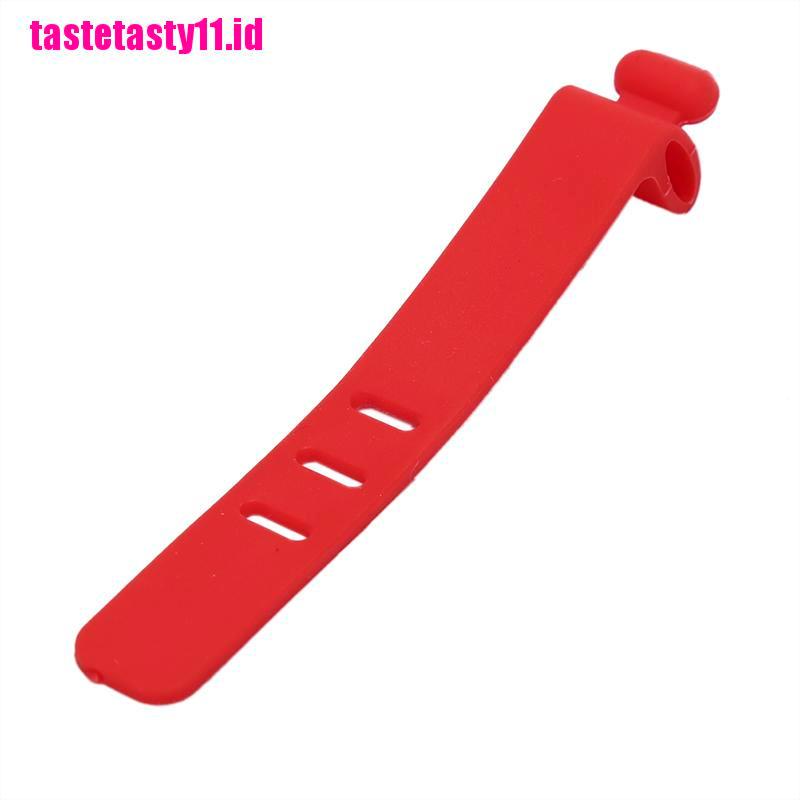 【TTID】Silicone Data Cable Organizer Headphone Cord Finishing Buckle Wrap Tie St