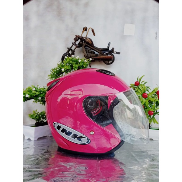 HELM INK CENTRO SNI WARNA LENGKAP fre kardus-Pink