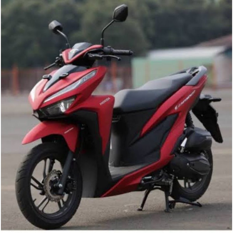 Cover Dasi Tameng Honda Vario 150 Led Warna Merah Doff Tahun 2018