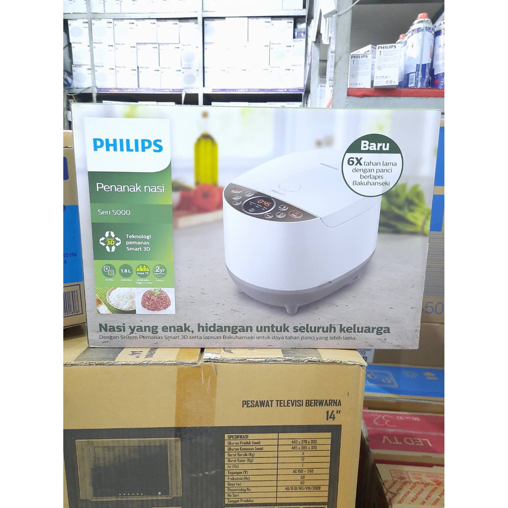 Philips Rice Cooker Digital Magic Com 1.8L HD4515 HD 4515 Fuzzy Logic