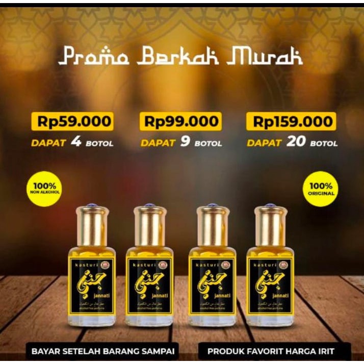 Minyak Parfum Kasturi Non Alkohol Import Ori PROMO Grosir