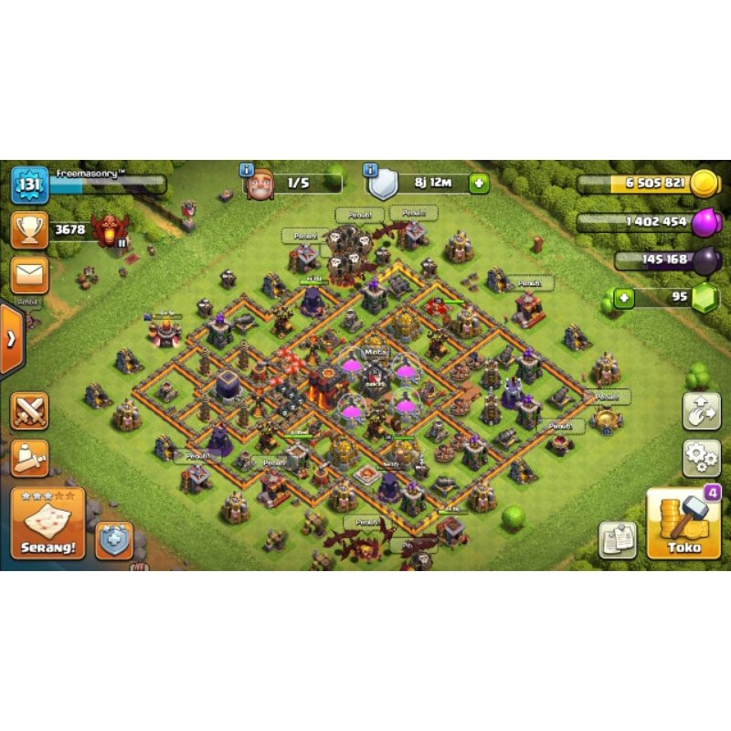 akun coc th10