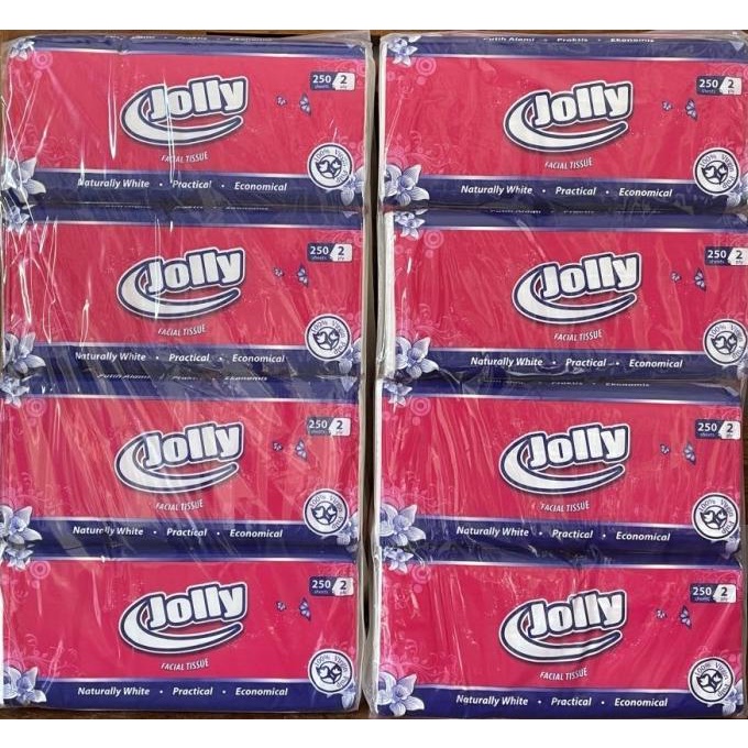 Jolly Facial Tissue Tisu 1 PACK (4 pcs x 250 sheets 2 ply)