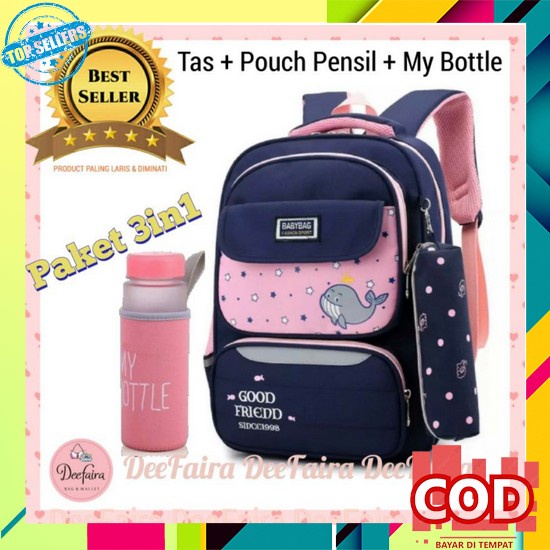 Tas Ransel Backpack Sekolah Anak Cewek Perempuan Paud Tk Sd Unicorn Branded Modis Kekinian Murah Tas