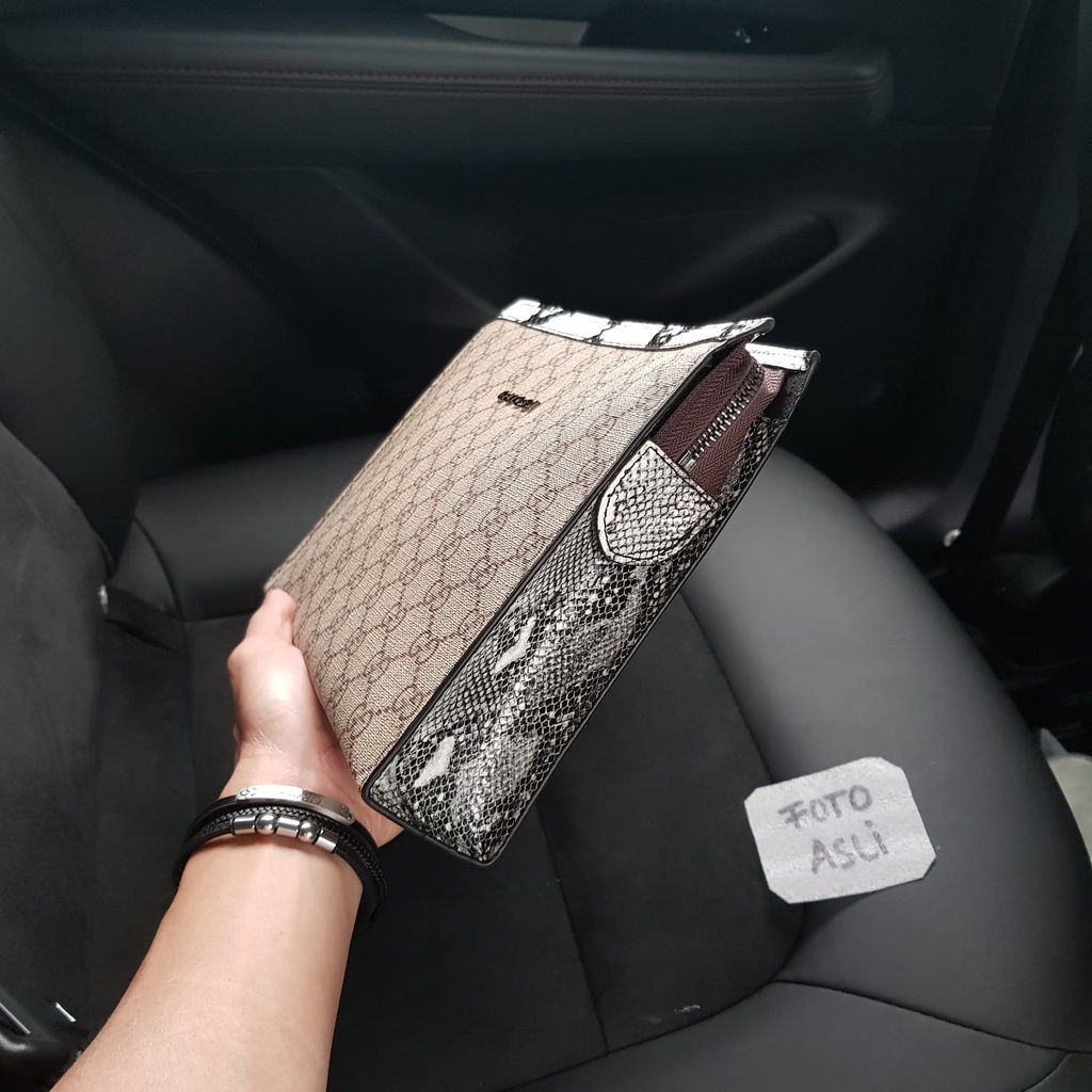 Clutch Gc Snakeskin 978 Ada no Seri ♡Free Sarung +BubbleWrap♡