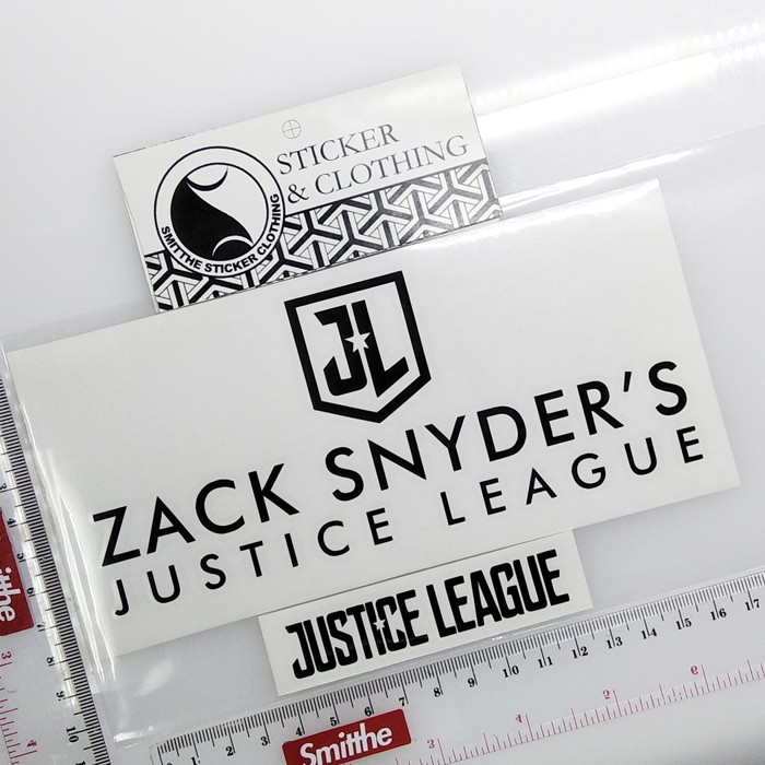 Stiker Zack Snyder's Justice League snyder Logo Cutting Sticker aksesoris Mobil Motor