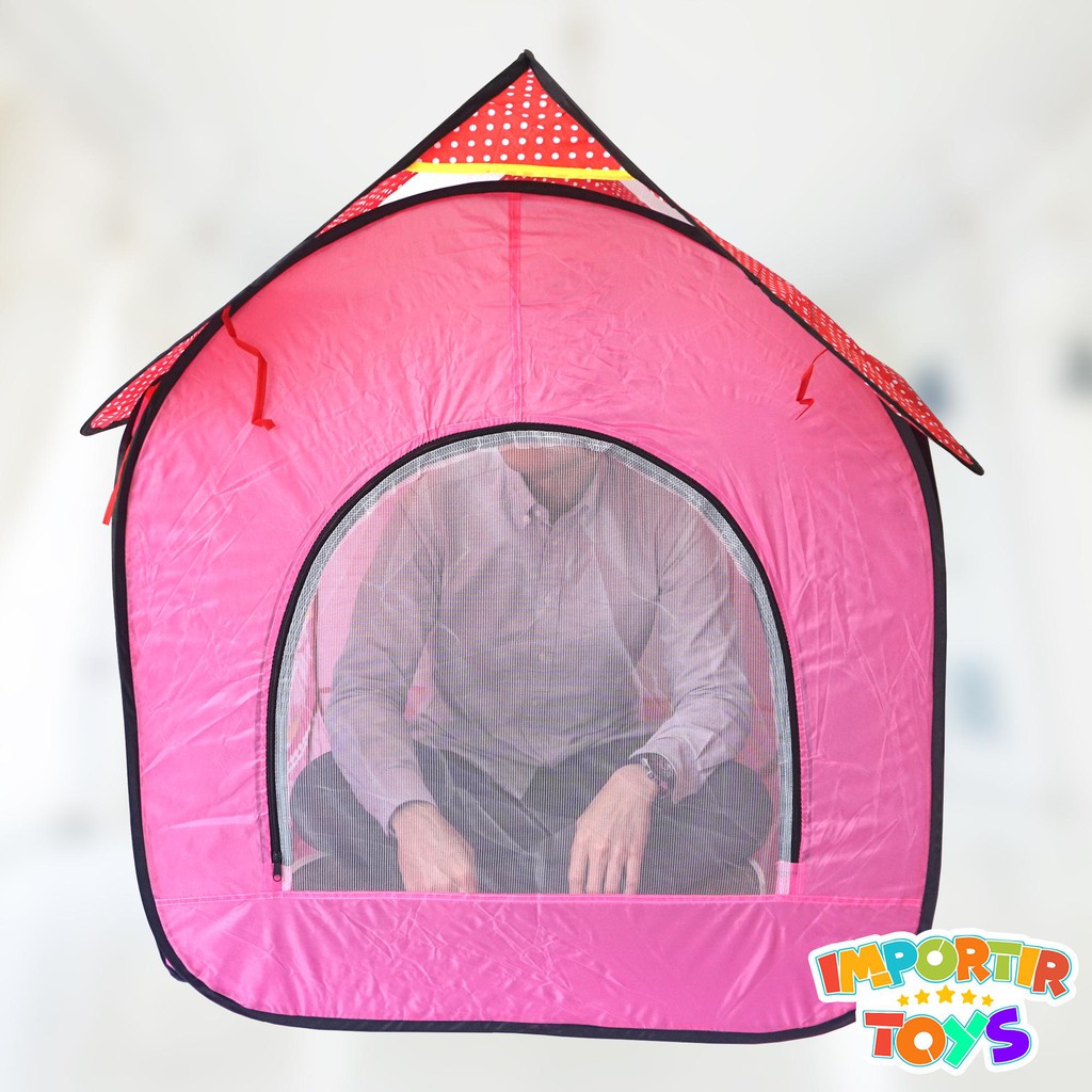 Tenda OUTDOOR/INDOOR Besar Tema PRINCESS DISNEY +ZIPPER DOOR