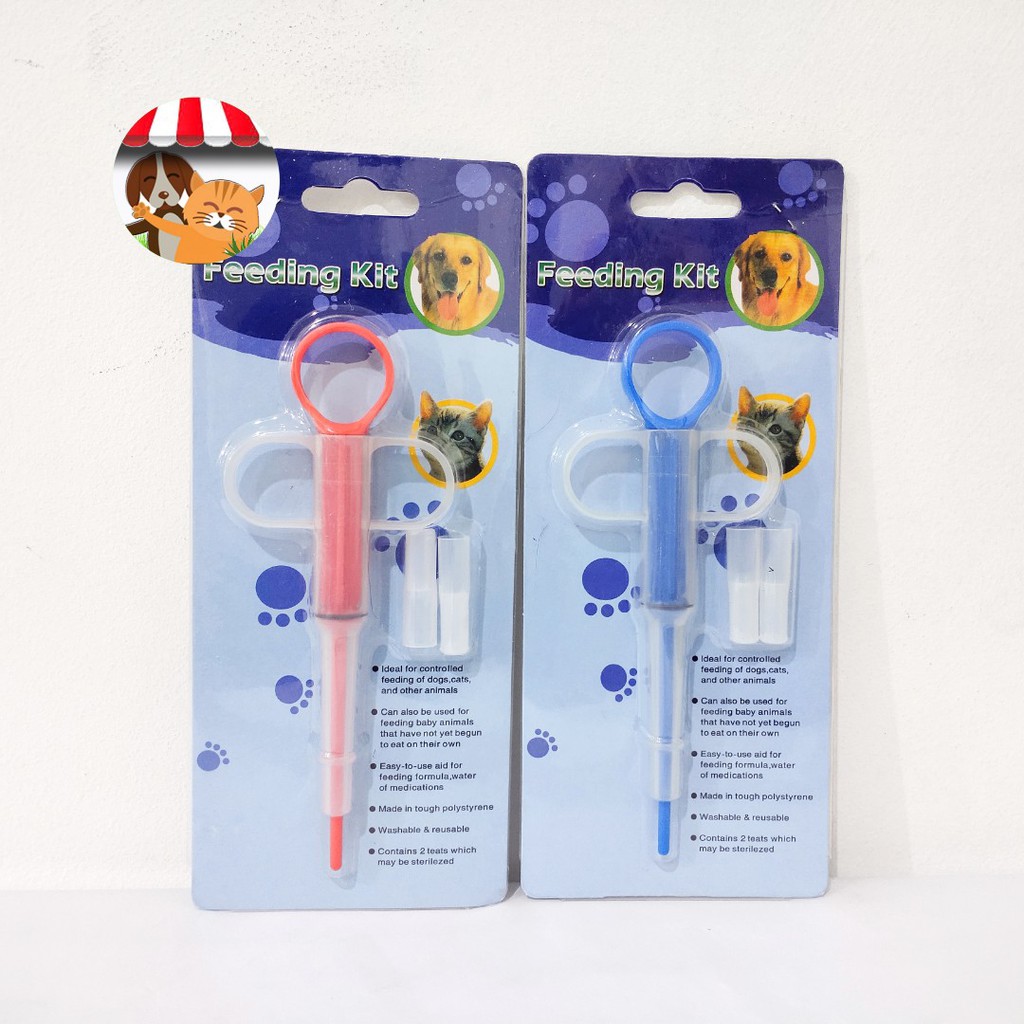 Feeding Kit Pelontar Pil Alat Bantu Minum Obat Anjing Kucing Pill Gun