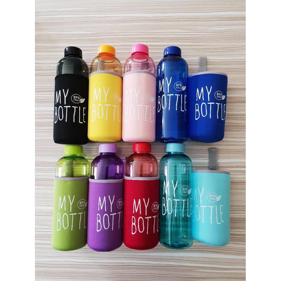 My Bottle AQUA + Pouch Warna Infused Water 1 liter - Botol Air