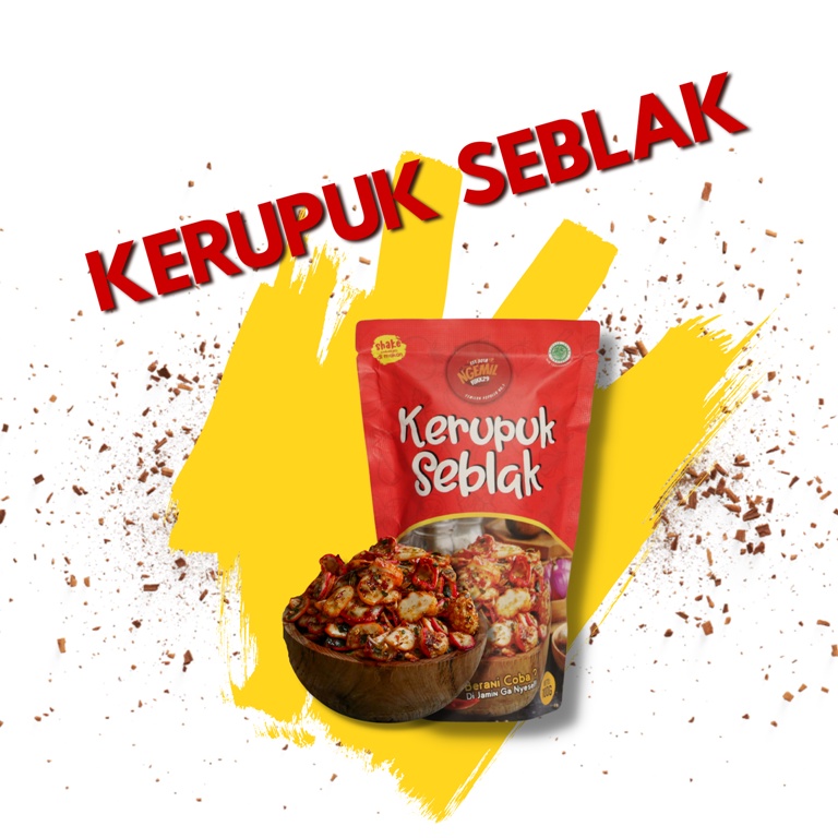 250 GR KERUPUK SEBLAK DAUN JERUK PEDAS