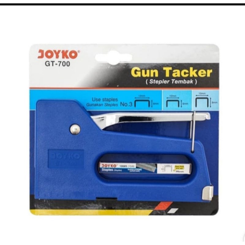 Gun Tacker/Steples JOYKO Jok Kayu/ Bonus Isi Seteples Plus Isi Refill Stapler