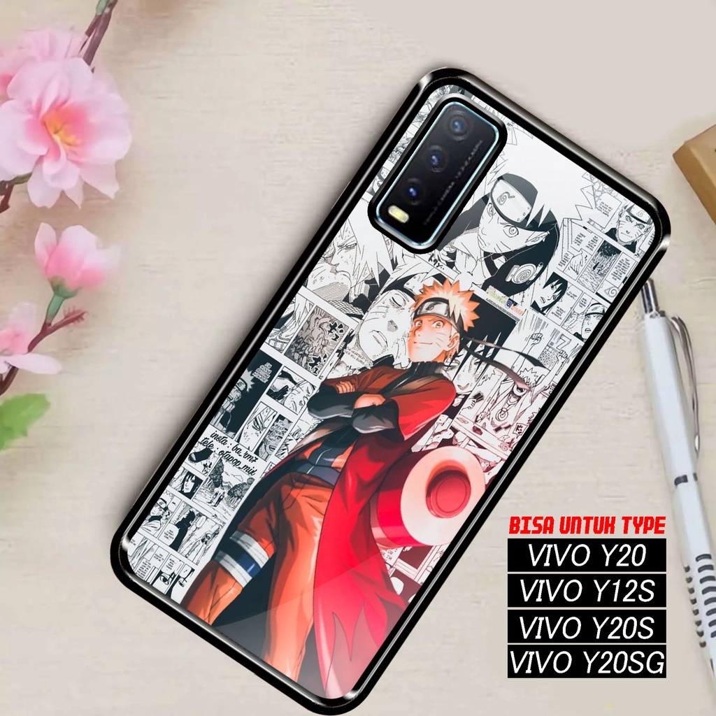SRC - Case Vivo Y20 Y12S Y20S Y20S G Motif Anime Nrt Sasuke Casing Hardcase Premium Glossy 2D Terbar