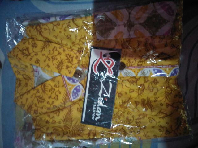 Seragam Batik Anak Kemeja Batik Hem Anak Pria  Motif Kawung